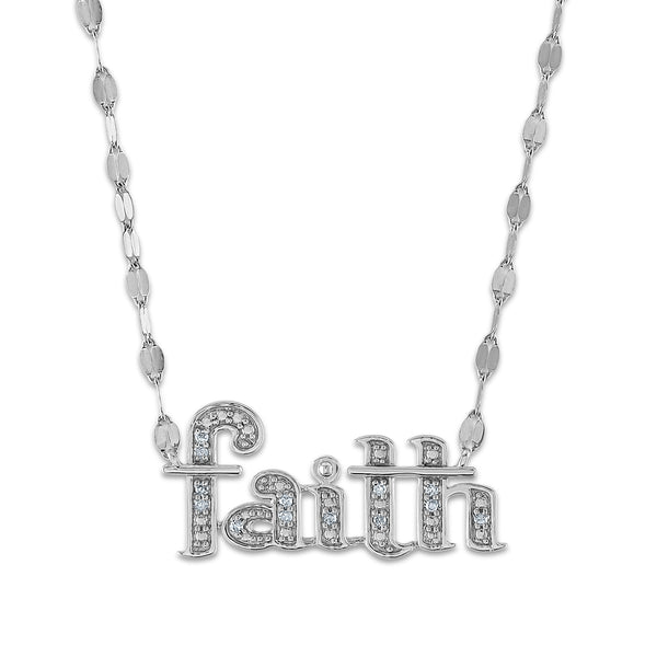 White Diamond Fashion Necklace in 10KT Gold