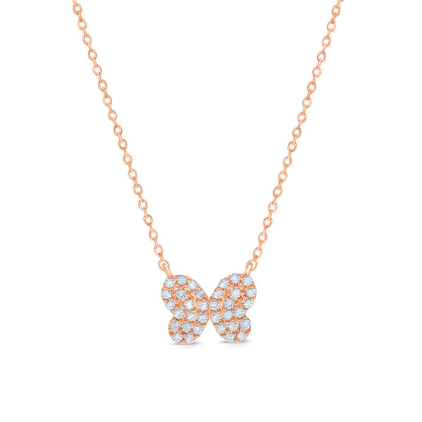 White Diamond Fashion Necklace in 10KT Gold