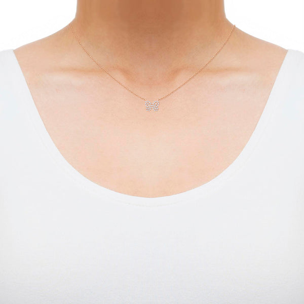 White Diamond Fashion Necklace in 10KT Gold