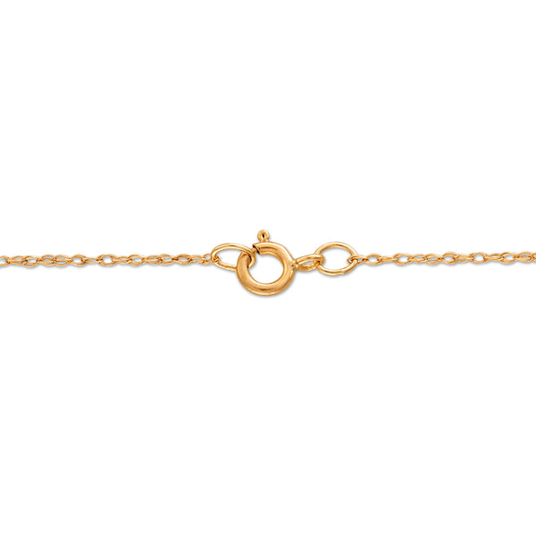 White Diamond Quinceanera Necklace in 10KT Gold