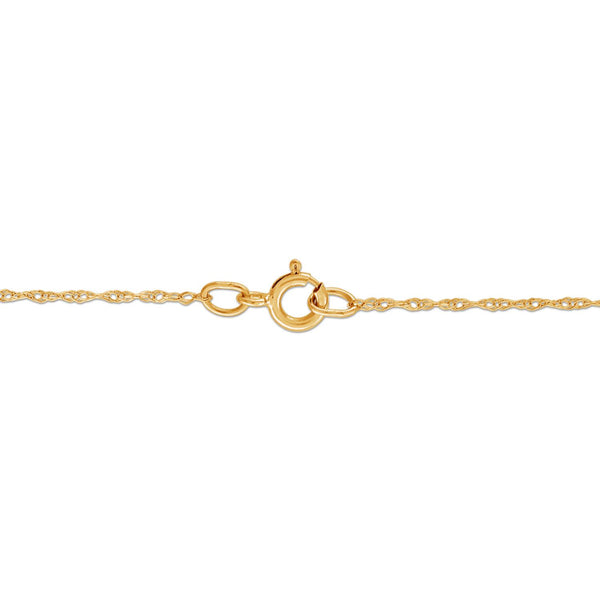1/4 CTW Natural Diamond 18-inch Greek Key Necklace in 10KT Yellow Gold