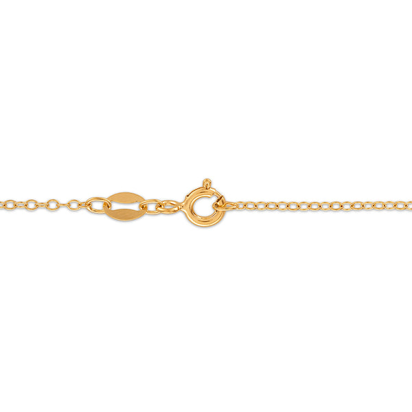 Diamond Accent Love Knot Necklace in Gold Plated Sterling Silver
