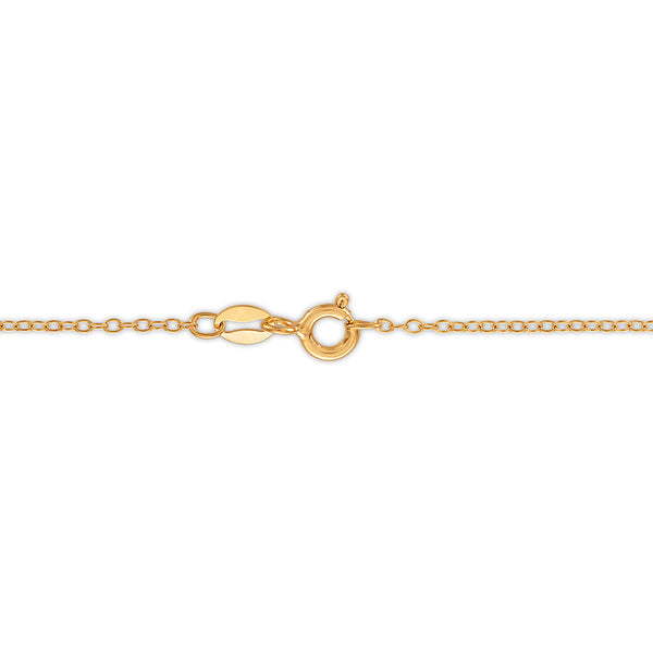 Natural Diamond Accent Necklace in Gold Vermeil