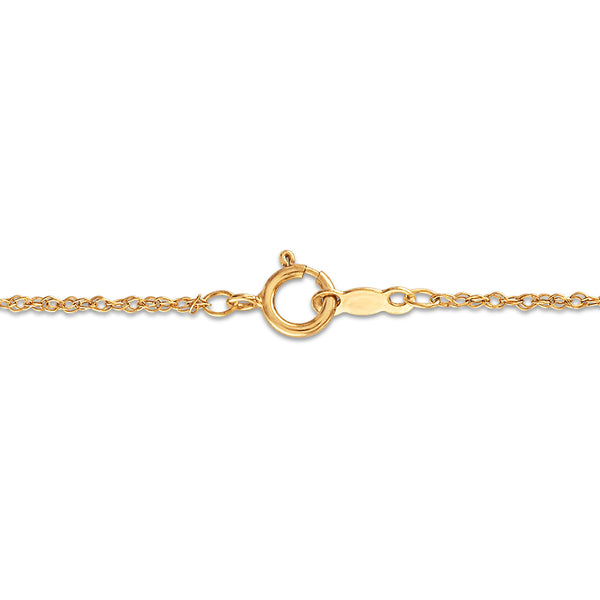 1/6 CTW Natural Diamond Heart 18-inch Pendant in 10KT Yellow Gold