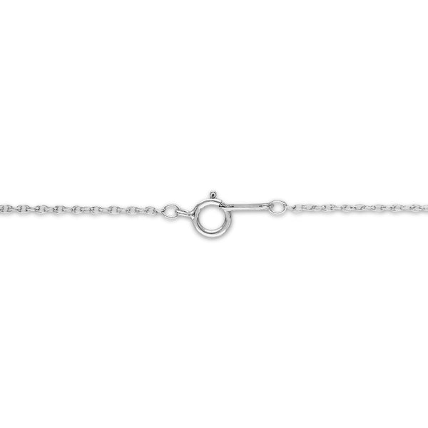 1/30 CTW Natural Diamond Heart 18-inch Pendant in 10KT White Gold