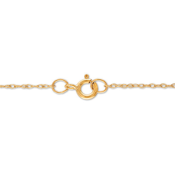 Natural Diamond Accent 18-inch Pendant in 10KT Yellow Gold
