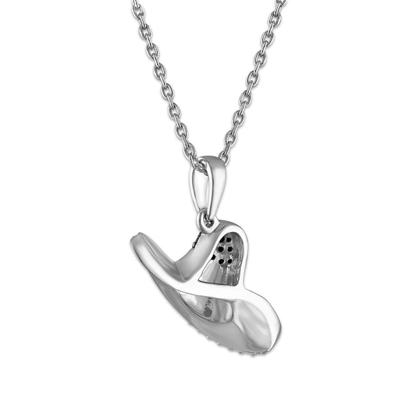 White Diamond Fashion Pendant in 925 Silver