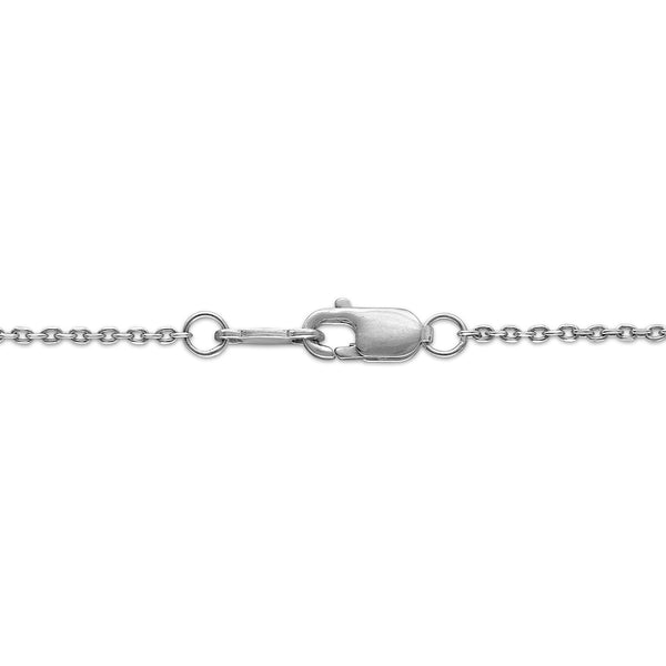 White Diamond Fashion Pendant in 925 Silver