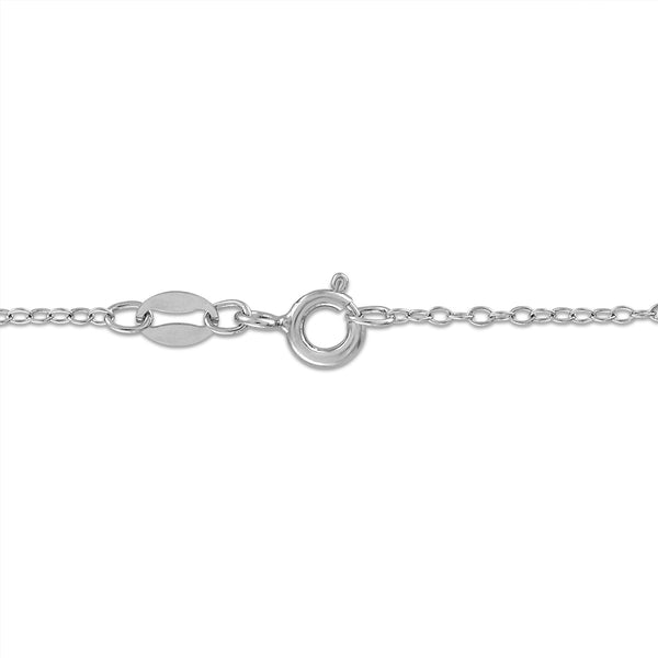 Natural Diamond Accent 18-inch Pendant in Sterling Silver