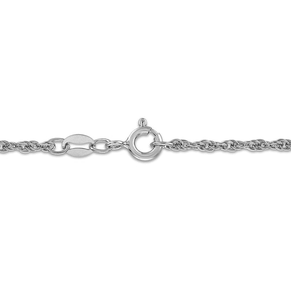 Natural Black Diamond Accent 22-inch Shield Pendant in Sterling Silver