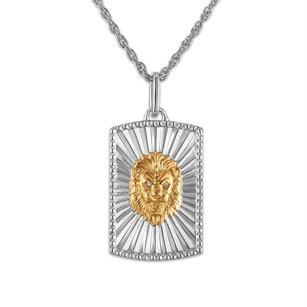 White Diamond Fashion Pendant in 925 Silver