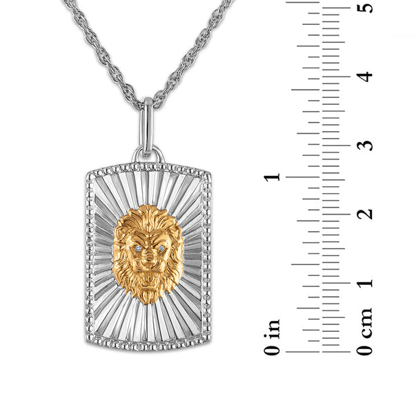 White Diamond Fashion Pendant in 925 Silver