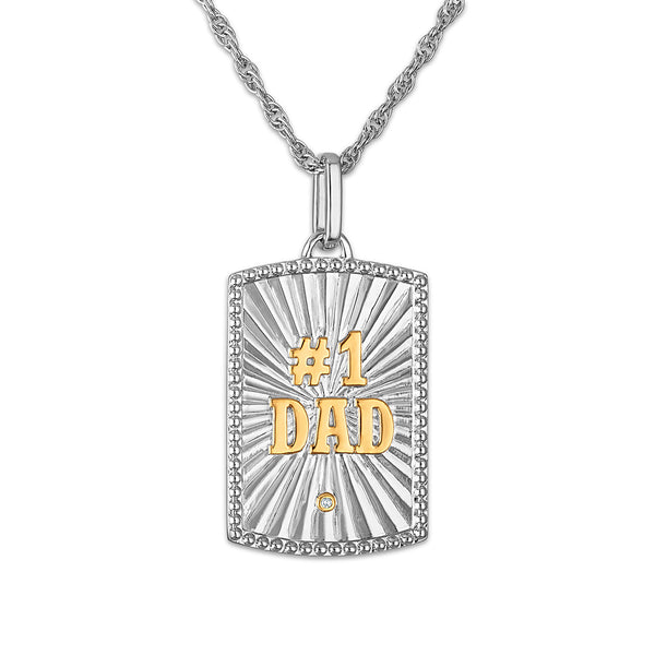 White Diamond Fashion Pendant in 925 Silver