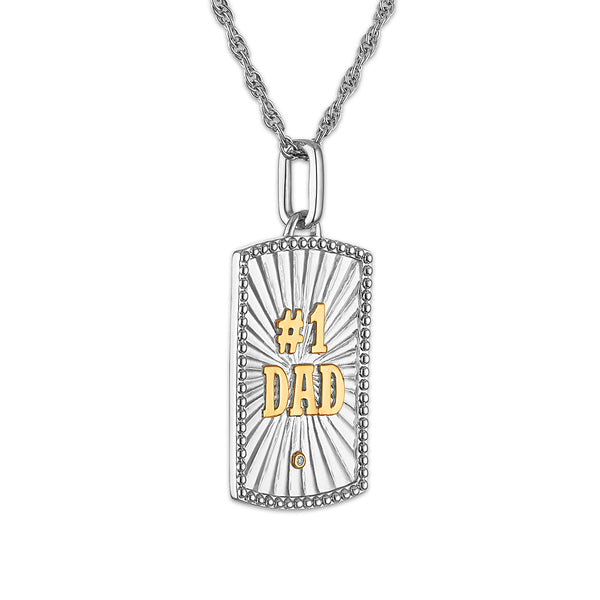 White Diamond Fashion Pendant in 925 Silver
