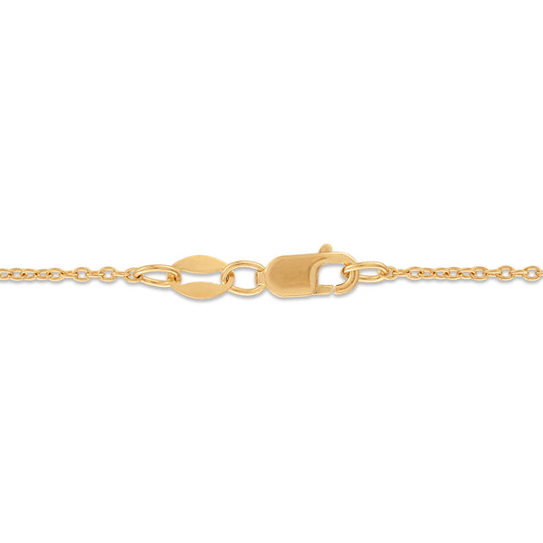 1/6 CTW Natural Diamond 18-inch Nugget Heart Pendant in 10KT Yellow Gold