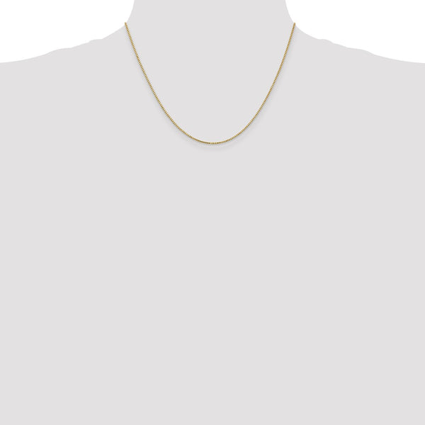 10KT Yellow Gold 18-inch 1.1MM Lobster Clasp Box Chain