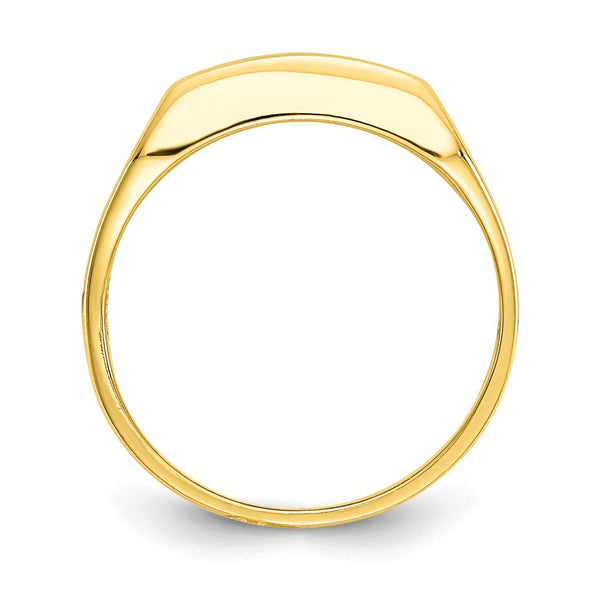 10KT Yellow Gold Cubic Zirconia Childrens Ring. Size 3