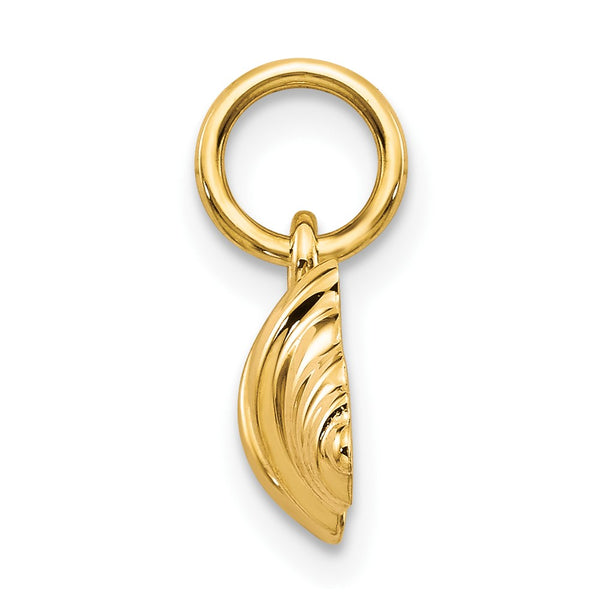 10KT Yellow Gold 15X26MM Barbell Charm Pendant. Chain not Included.
