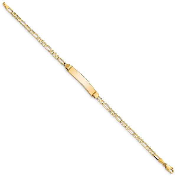 10KT Yellow Gold 8-inch 5.25MM ID Figaro Bracelet