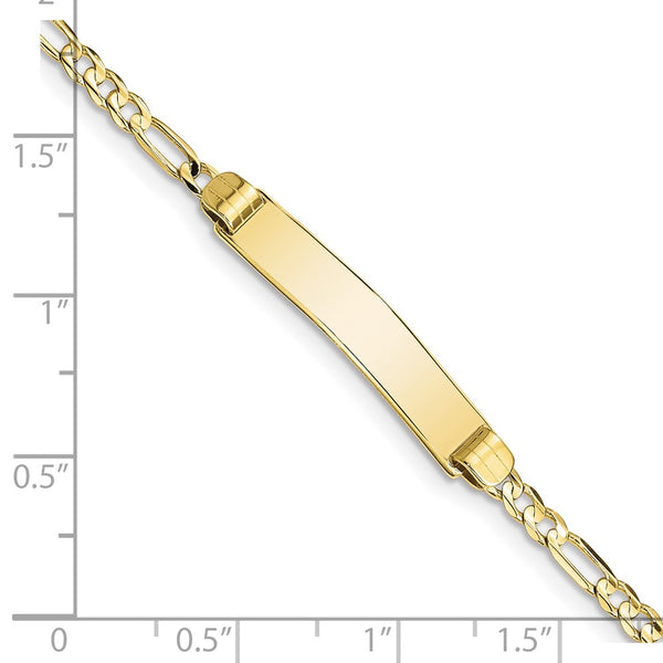 10KT Yellow Gold 8-inch 5.25MM ID Figaro Bracelet