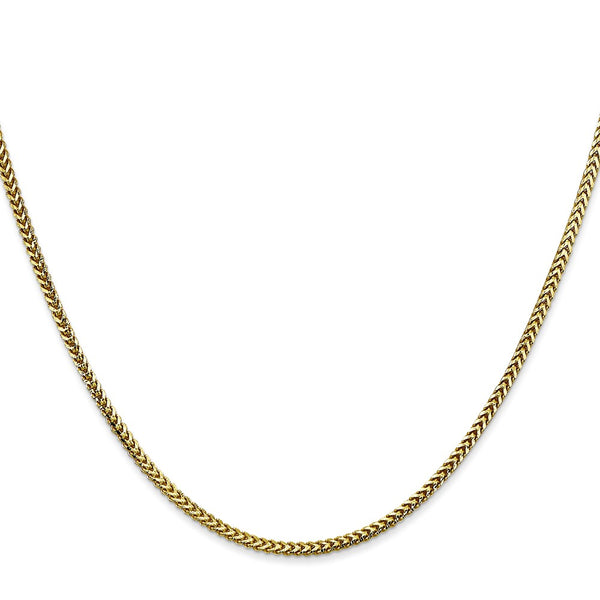 10KT Yellow Gold 30-inch 1.5MM Franco Chain