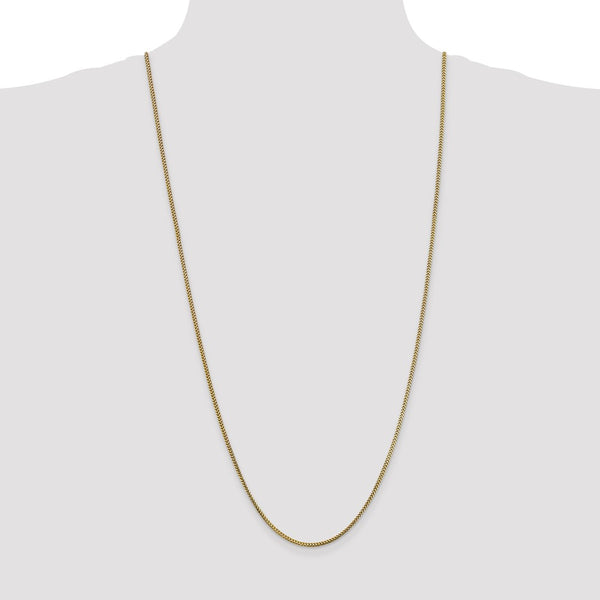 10KT Yellow Gold 30-inch 1.5MM Franco Chain