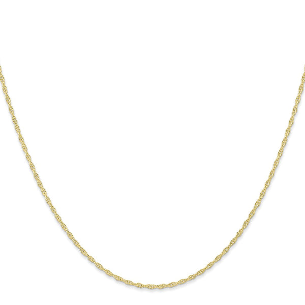 10KT Yellow Gold 24-inch 1.15MM Cable Rope Pendant Chain