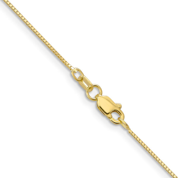 10KT Yellow Gold 16-inch 0.7MM Box Pendant Chain