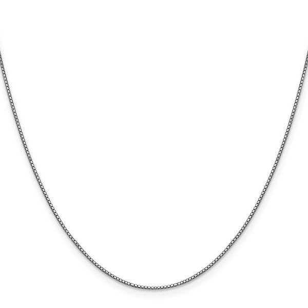 10KT White Gold 16-inch 0.9MM Lobster Clasp Box Chain