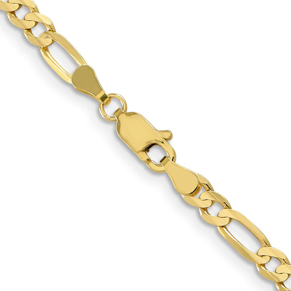 10KT Yellow Gold 20-inch 4MM Lobster Clasp Figaro Chain