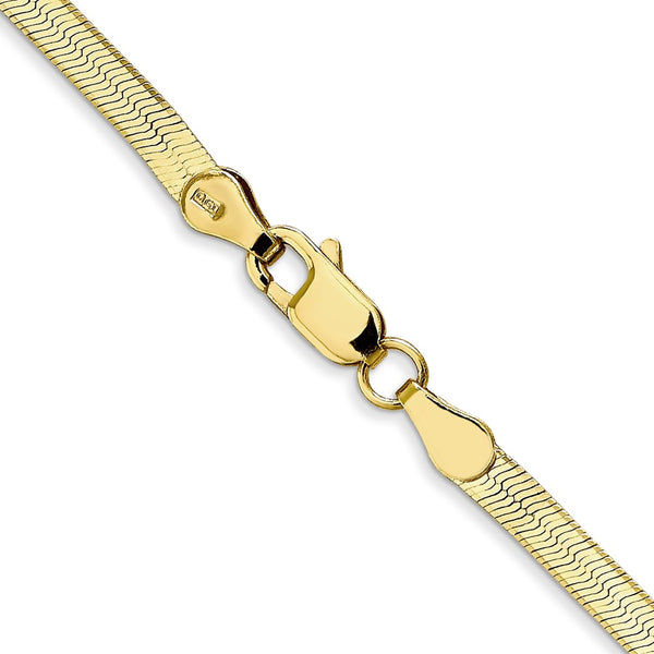 10KT Yellow Gold 18-inch 3MM Herringbone Chain