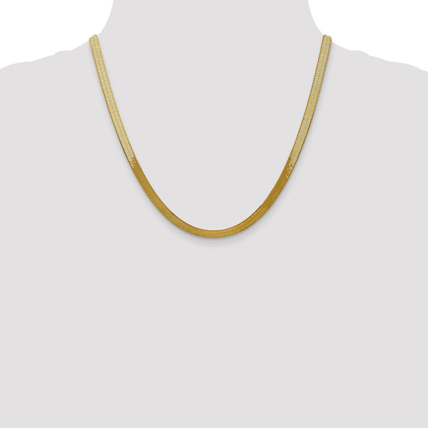 10KT Yellow Gold 20-inch 5MM Herringbone Chain
