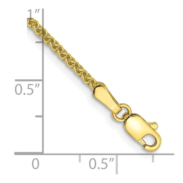 10KT Yellow Gold 7-inch 1.65MM Spiga Link Bracelet