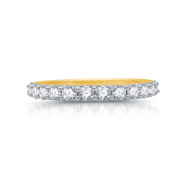 1 CTW Natural Diamond Anniversary Ring in 10KT Yellow Gold