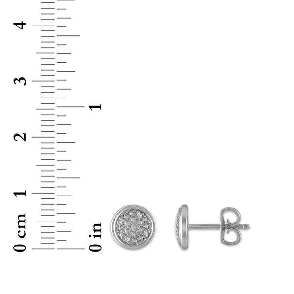 1/10 CTW Natural Diamond Sun Moon Star 3-Pair Stud Earrings in Sterling Silver