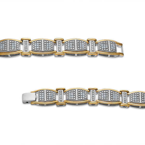 White Diamond Fashion Bracelet in 925 Silver