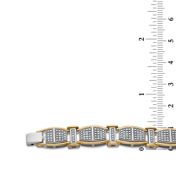 White Diamond Fashion Bracelet in 925 Silver