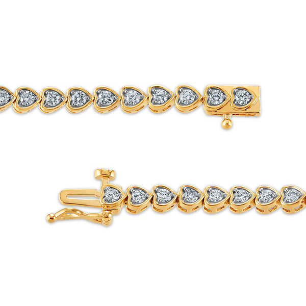 White Diamond Tennis Bracelet in 925 Silver