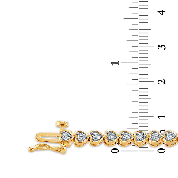 White Diamond Tennis Bracelet in 925 Silver