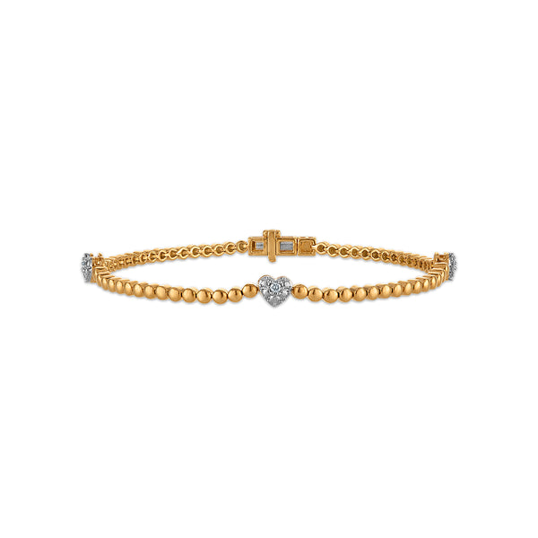 White Diamond Fashion Bracelet in 925 Silver