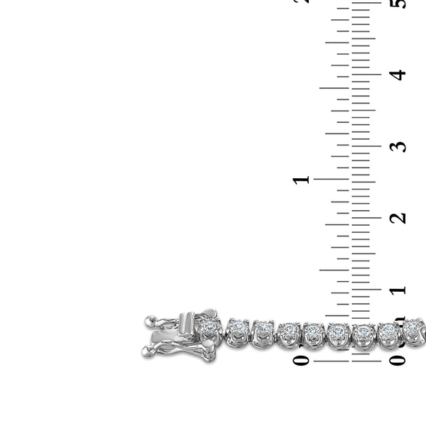 EcoLove 1 CTW Lab Grown Diamond 7-inch Tennis Bracelet in Sterling Silver