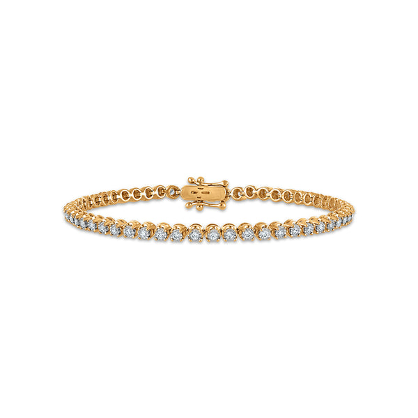 EcoLove 1 CTW Lab Grown Diamond 7-inch Tennis Bracelet in 14KT Gold Vermeil