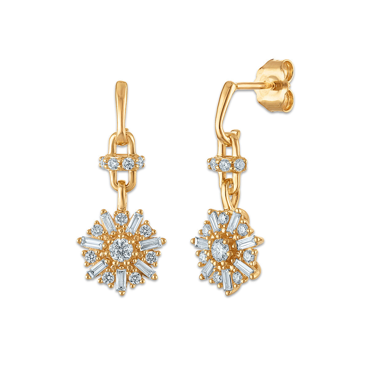 EcoLove 1/2 CTW Lab Grown Diamond Earrings in 10KT Yellow Gold