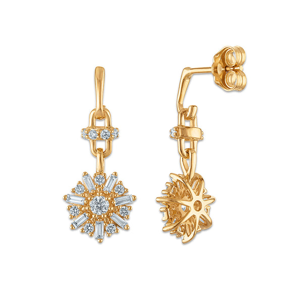 EcoLove 1/2 CTW Lab Grown Diamond Earrings in 10KT Yellow Gold