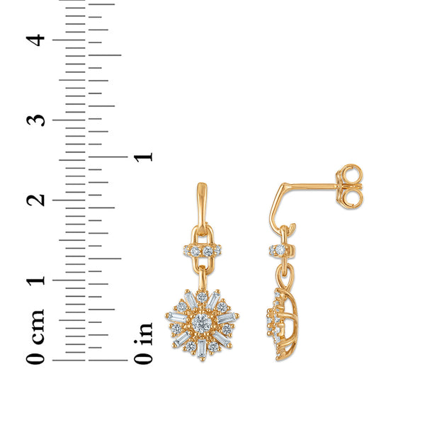 EcoLove 1/2 CTW Lab Grown Diamond Earrings in 10KT Yellow Gold
