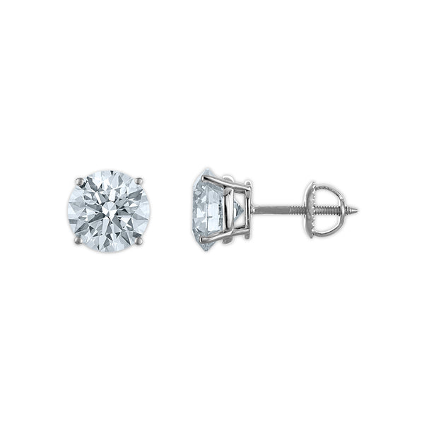 EcoLove 5 CTW Diamond Stud Earrings in 10KT White Gold