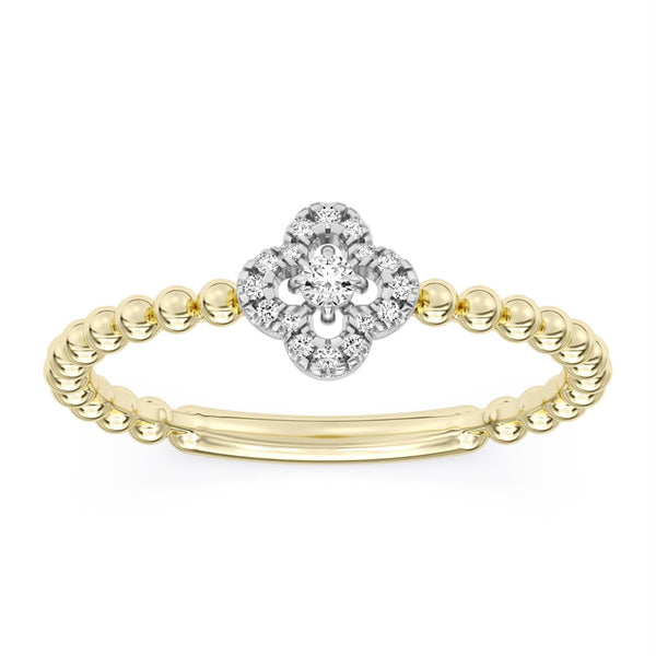 White Diamond Fashion Ring in 10KT Gold