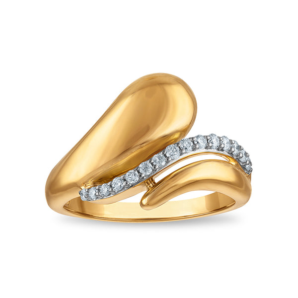 White Diamond Fashion Ring in 925 Silver