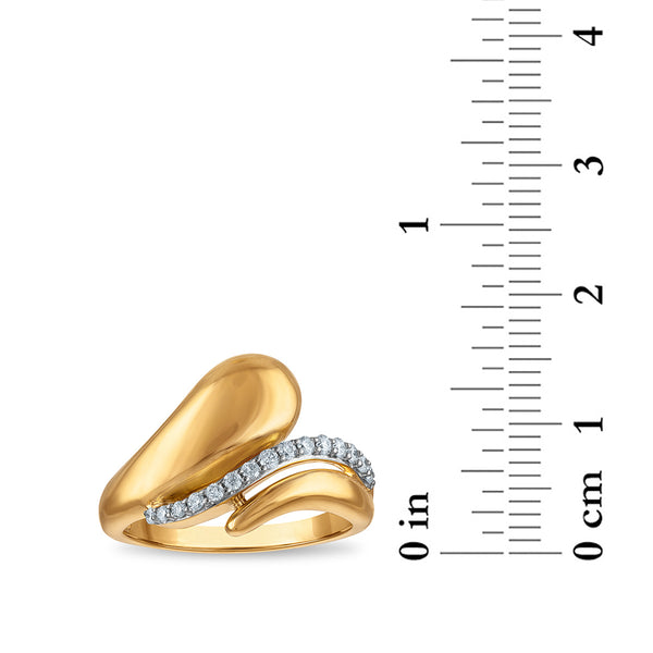 White Diamond Fashion Ring in 925 Silver