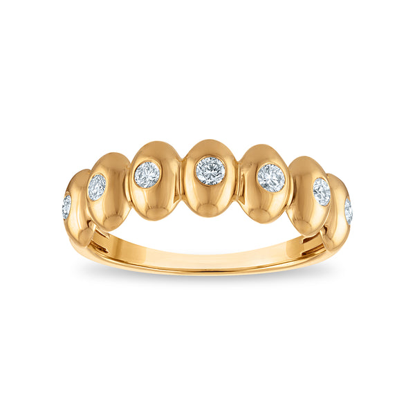 White Diamond Fashion Ring in 925 Silver